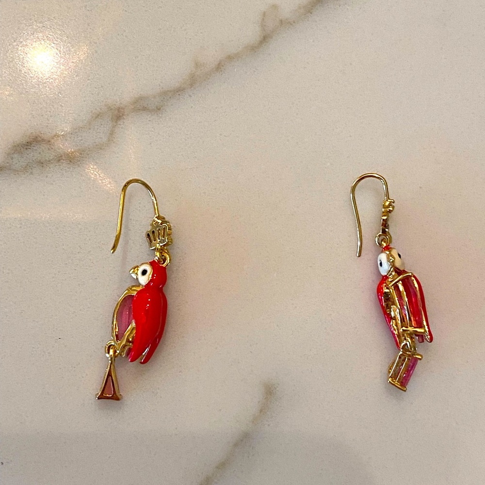 Juicy Couture bird earrings